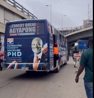 Ken Agyapong offering electorates free rides with ‘Showdown’ bus