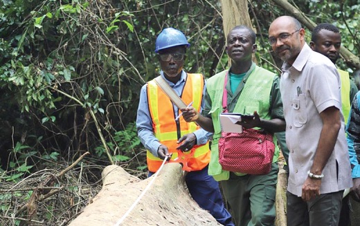 Delegation from EU tours Bobiri Forest Reserve
