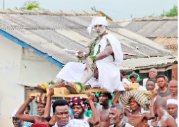 Paul Dogboe, father of Isaac Dogboe enskinned as chief