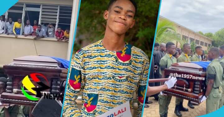VIDEO: Final funeral rites of the late KETASCO NSMQ student, James Lutterodt at Keta Senior High Technical Park