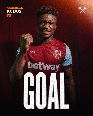 Check out the impressive debut goal from Mohammed Kudus at West Ham