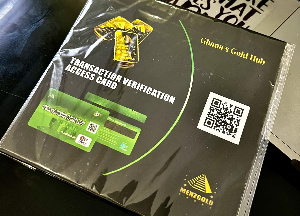 Here is a photo of Menzgold Transaction Verification Access Card