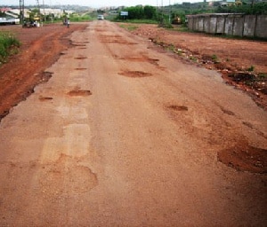 Drivers complain about terrible road system from Akroso to Agona