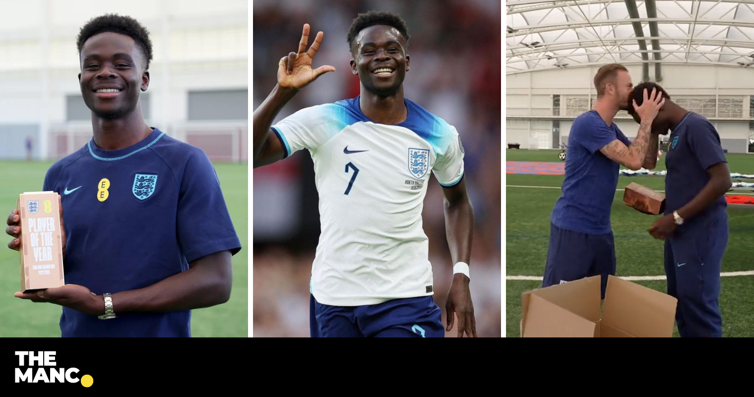 Saka beats Bellingham to win England’s Player of the Year award