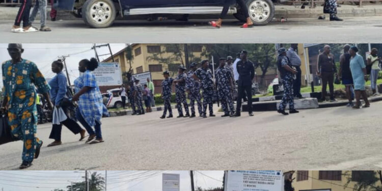 Lagos police fires tear gas on UNILAG students protesting tuition fee hike
