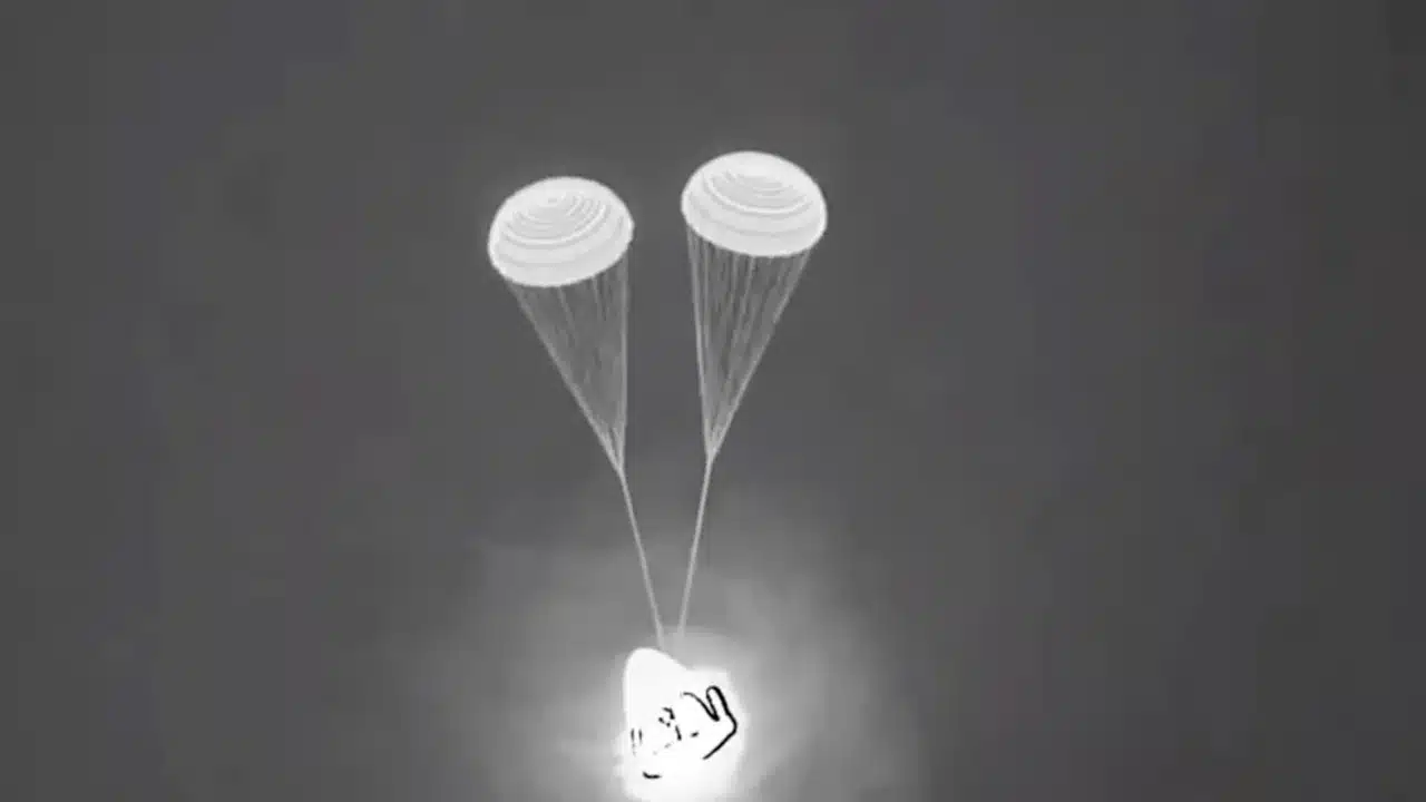 Four astronauts return to Earth after six-month deployment off the coast of Florida