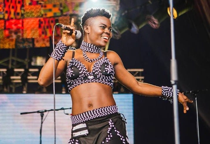 Nigerian fans go wild as Wiyaala  storms stage on motorbike