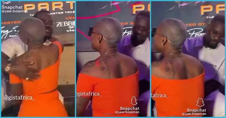 Sarkodie caught watching woman’s backside at public event