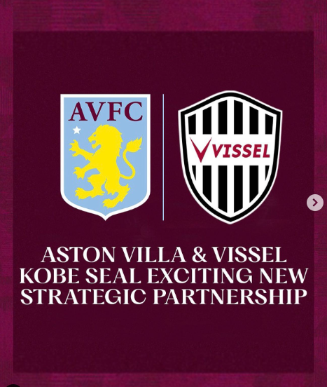 Villa,Vissel partnership set to open doors for Japanese talent to Europe