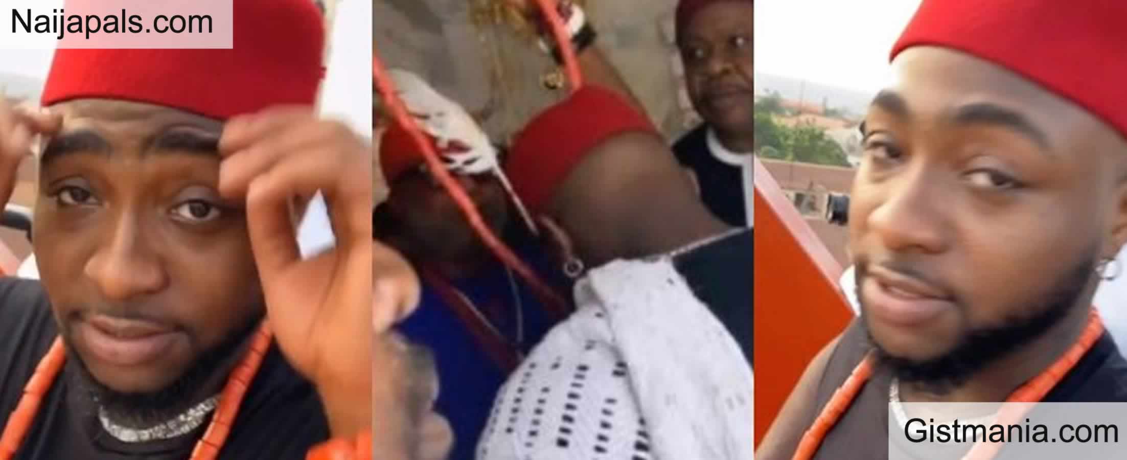 VIDEO: Davido proudly boasts after being honored with a chieftaincy title in Delta State