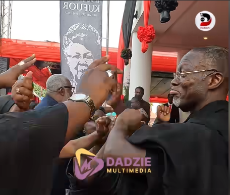 Edward Kufuor pays tribute to late mum, Theresa Kufuor, with Adowa dance