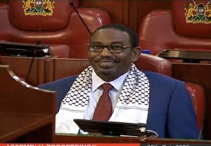 Kenyan MP instructed to take down Palestinian scarf during legislative session
