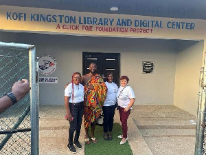 Ghanaian-born WWE wrestler Kofi Kingston builds a library and digital facility in Ghana