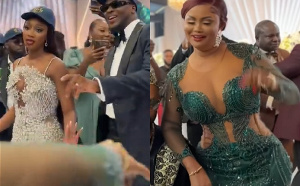 “She should learn to sit down” -Netizens to Mcbrown as she steals spotlight at Dr Sarpong’s daughter’s wedding