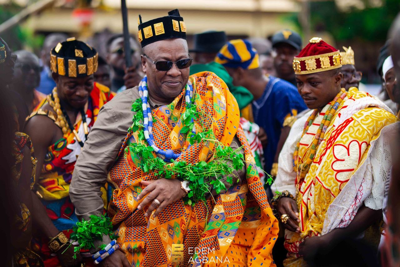 Mahama conferred Development Chief title in Ketu North