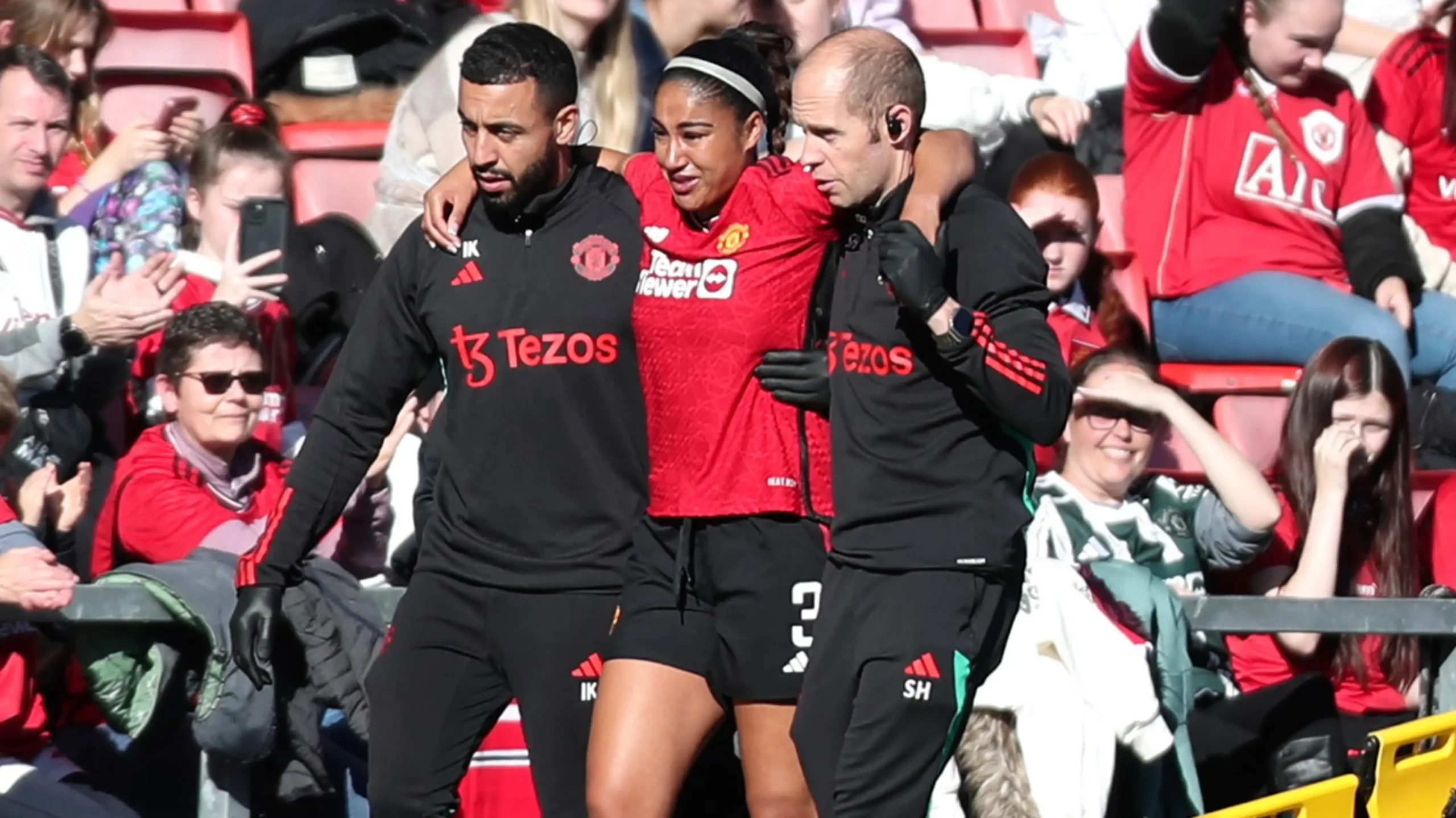 Man Utd defender Gabby George to be sidelined for rest of season due to an ACL injury