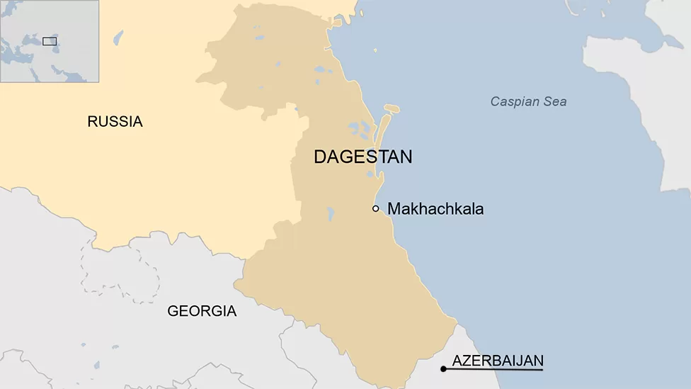 Anti-Israel crowd takes over Dagestan Airport