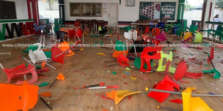 Odododiodio seat: NDC vetting session marred by violence