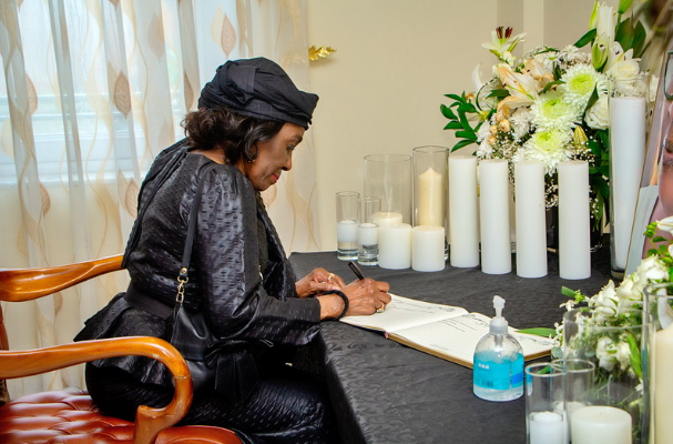 Nana Konadu signs book of condolence for Theresa Kufuor