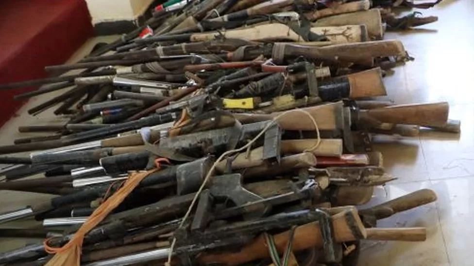 Nigerian police bust facility making illegal guns