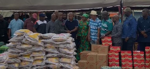 Tanker Owners Union donate GHS500,000 worth of items to flood victims at Aveyime, Adidome, and Mepe