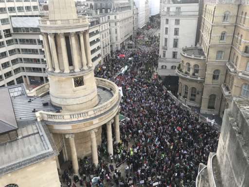 Pro-Palestinian rally held in central London