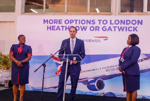 Ten weekly flights to Accra are launched by British Airways