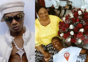 Video: Wizkid joins family, friends in candlelight procession for late mother