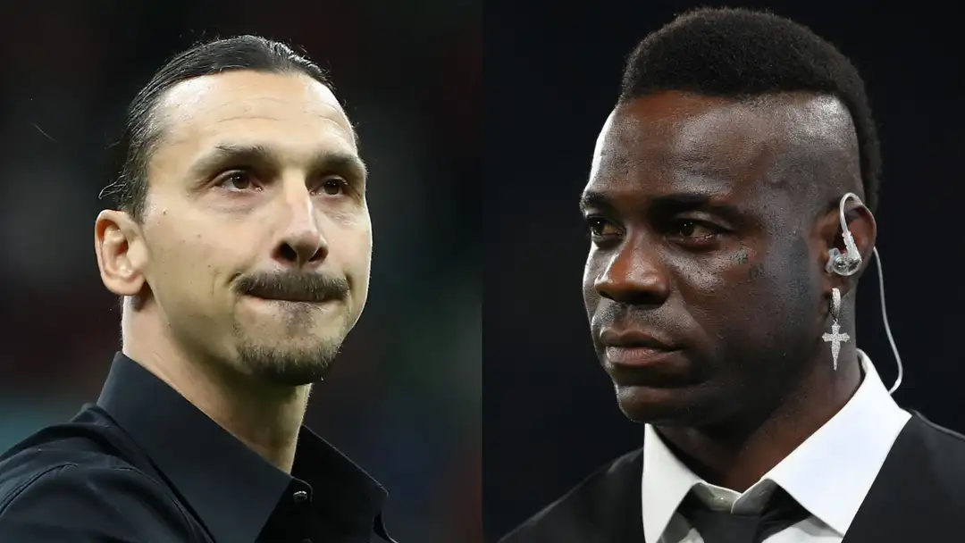 Balotelli flaunts the Champions League trophy in response to criticism from Zlatan Ibrahimovic