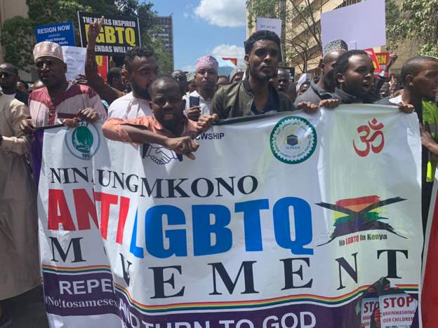 Anti-gay demonstrators demand that Kenya’s justices be fired