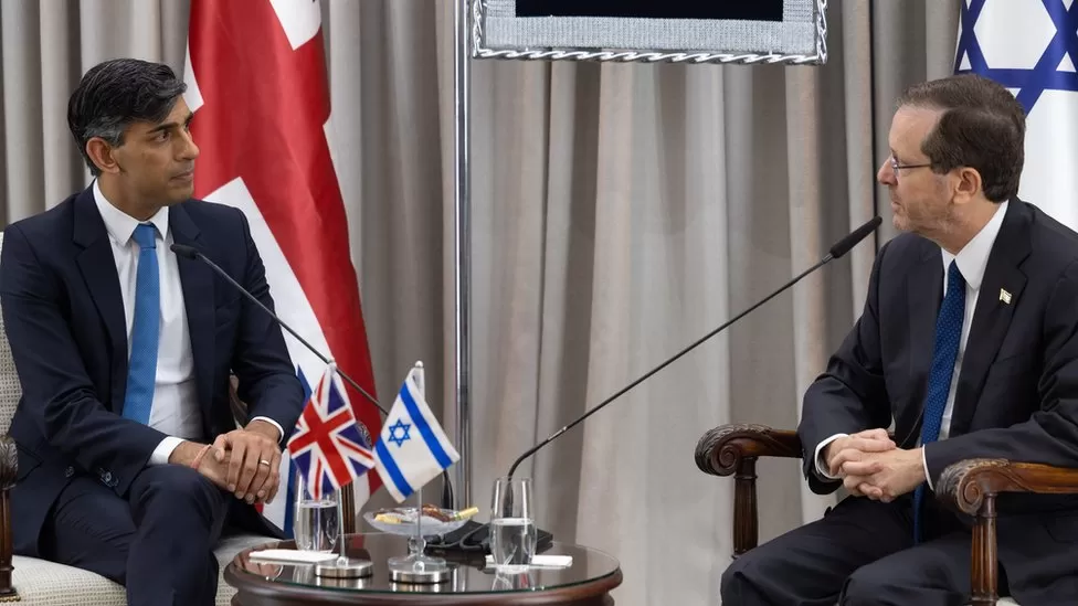 Sunak calls for advancement in Israel-Gaza aid discussions