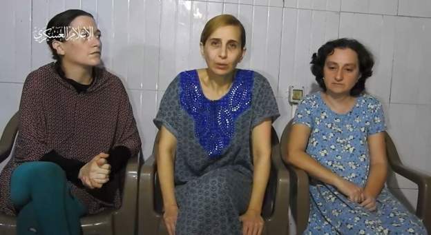 Three hostages footage released by Hamas