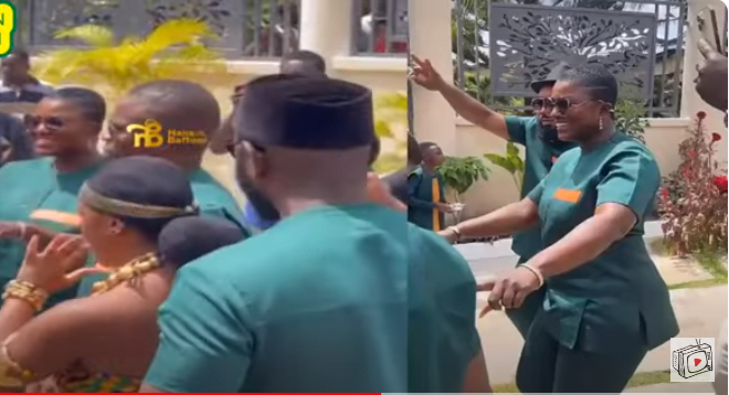 Ahuofe Patricia plays ‘groomslady’ role at Kalybos’ wedding
