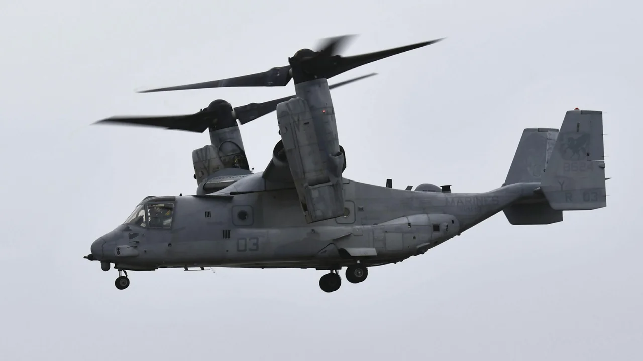 Eight people killed as US Osprey aircraft crashes off coast of Japan