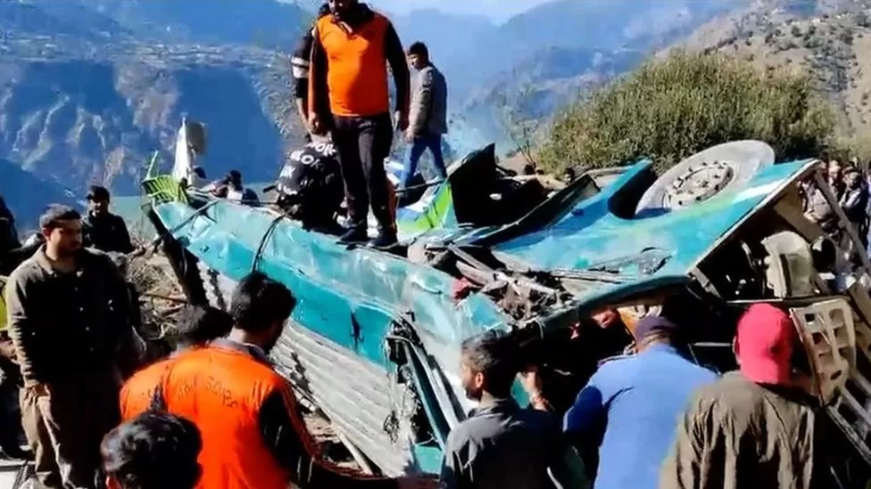 At least 36 people killed after bus collides into an Indian gorge
