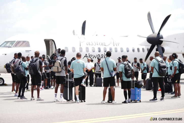 Black Stars touch down in Kumasi to train for Madagascar game