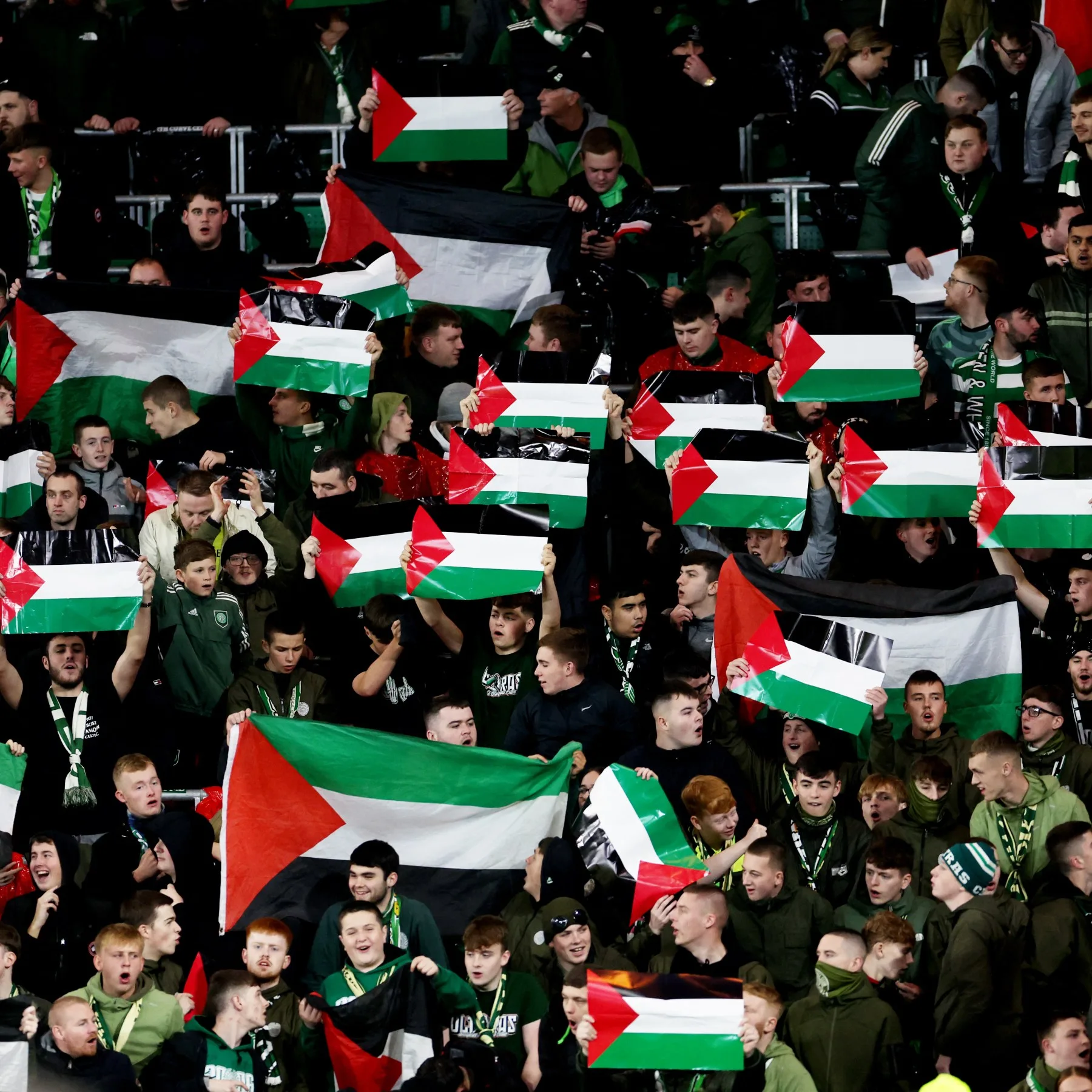 UEFA fines Celtic over fans display of Palestinian flags in Champions League game
