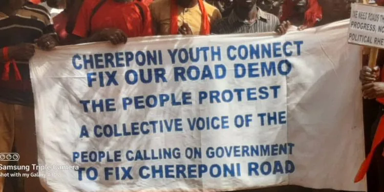 Chereponi residents rally against deteriorating roads