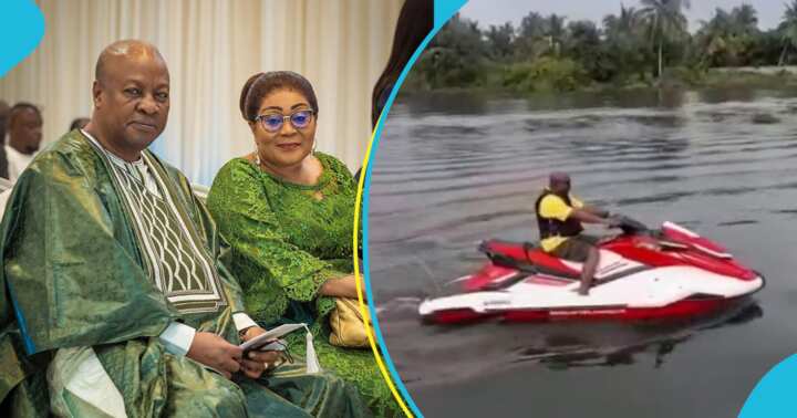 John Mahama thrills netizens with exciting jet ski moves