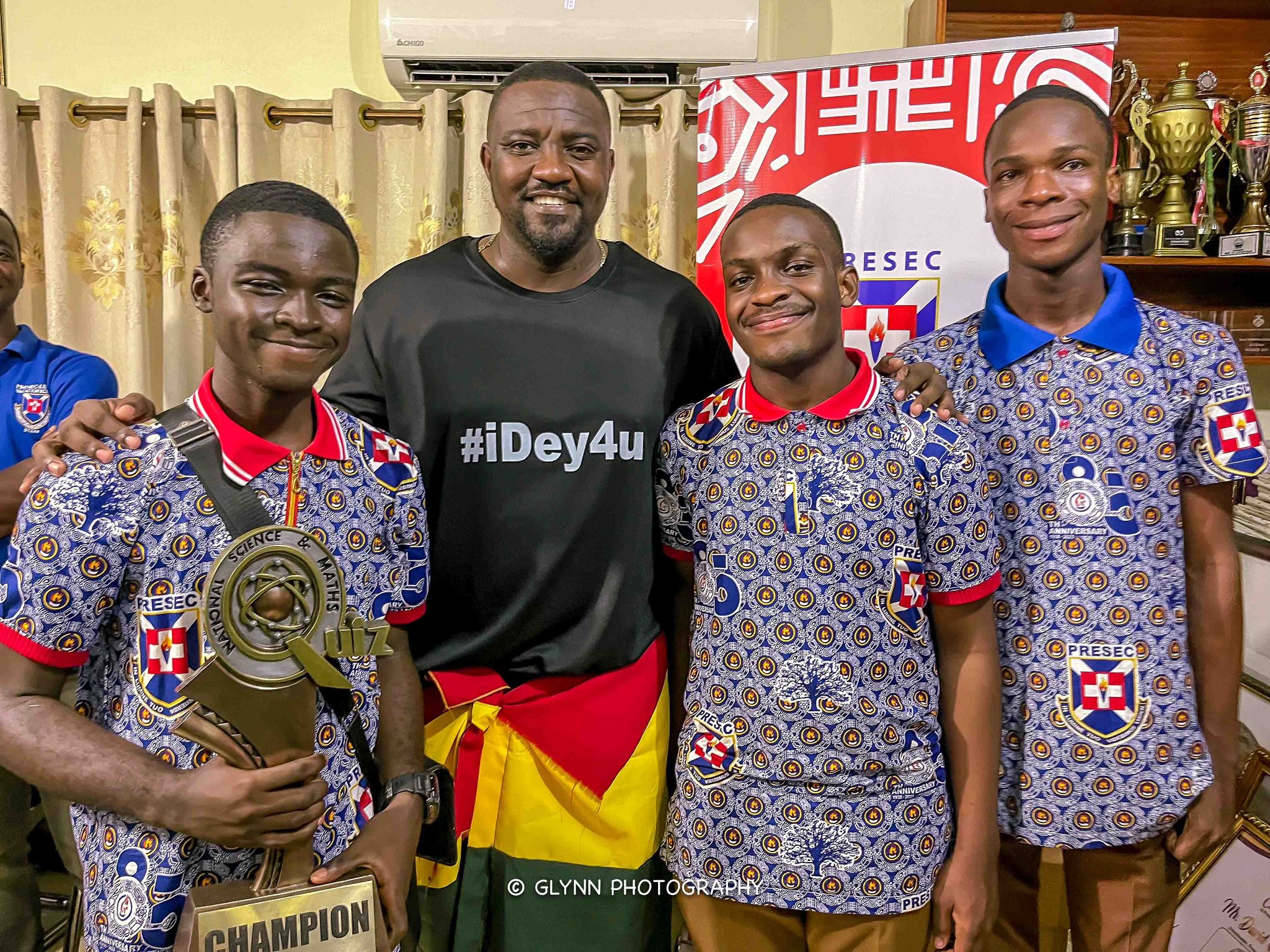 Dumelo honors promise, donates 8 crates of eggs to PRESEC after barefoot walk