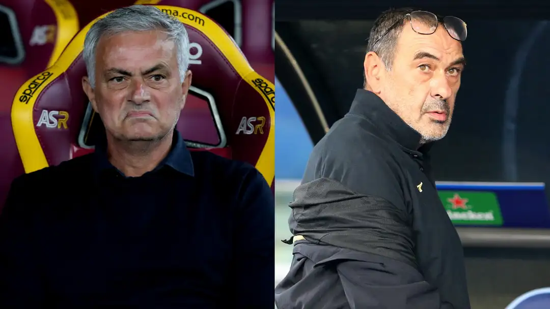 Lazio manager Sarri discusses relationship with Mourinho after derby verbal exchange