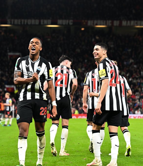 Man United lose to Newcastle by 3 goals to nil