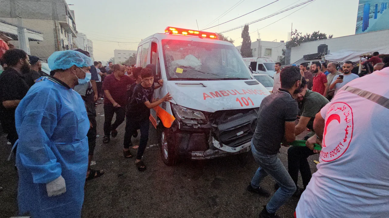 Israel acknowledges airstrikes on an ambulance outside a hospital
