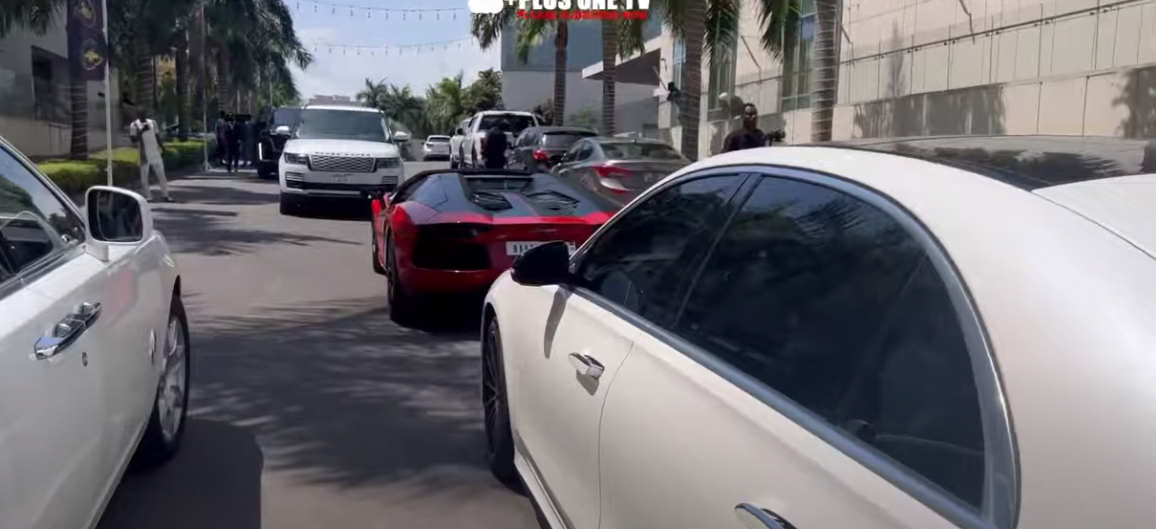 Rolls Royce, Lamborghini, G-Wagon, Range Rover among fleet of cars used at Agyemang Badu’s wedding