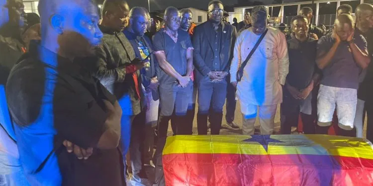 Ghana receives mortal remains of Black Stars player, Raphael Dwamena