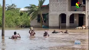 Photos: Destruction caused by dam spillage in Dawhenya