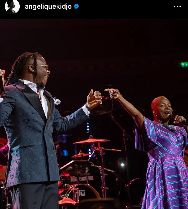 Stonebwoy shares stage with Angelique Kidjo, other stars at her 40th anniversary concert