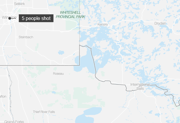 Sunday morning shooting in Canada leaves 3 people dead and 2 gravely injured
