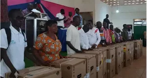 NPP executives gifted fridges from aspiring parliamentary candidate