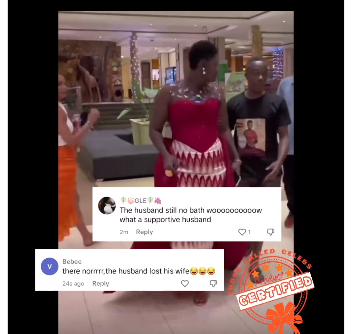 Fans react as video suggests Afua Asantewaa  snubbed her husband
